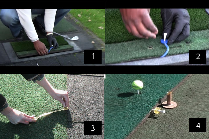 How to use NeverLostGolf ™ on a golfing mat