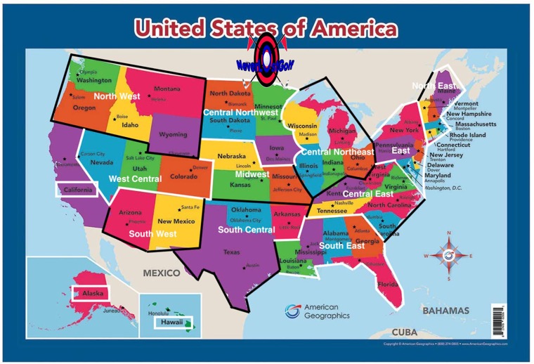 USA franchise map